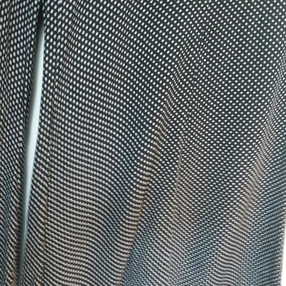 Free People Black Polka Dot Wide Leg Palazzo Pants High Waisted Size 2 - Picture 3 of 15